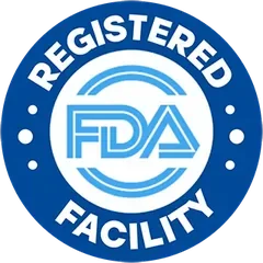 FDA registered facility badge